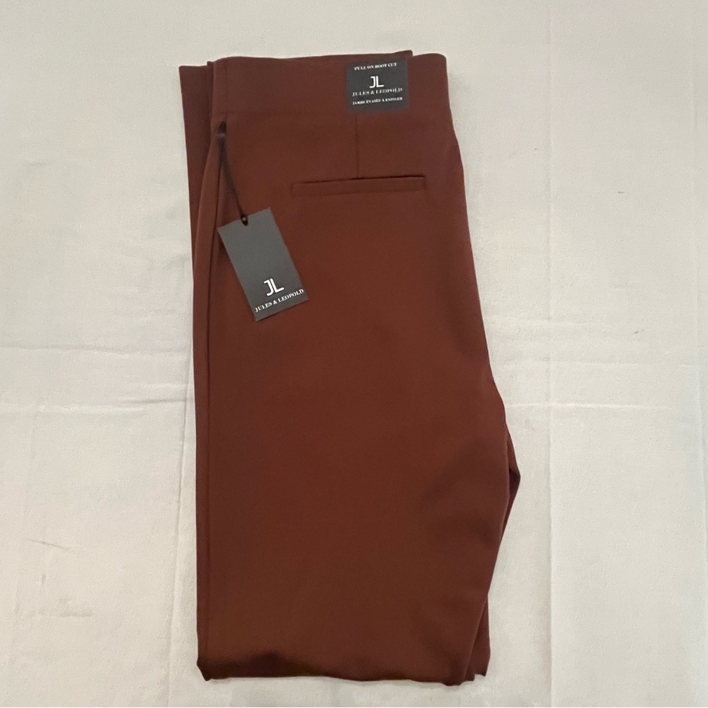 🆕 ✨ Jules & Leopold Brown Straight Leg Pants ✨ 🆕 - Picture 8 of 9
